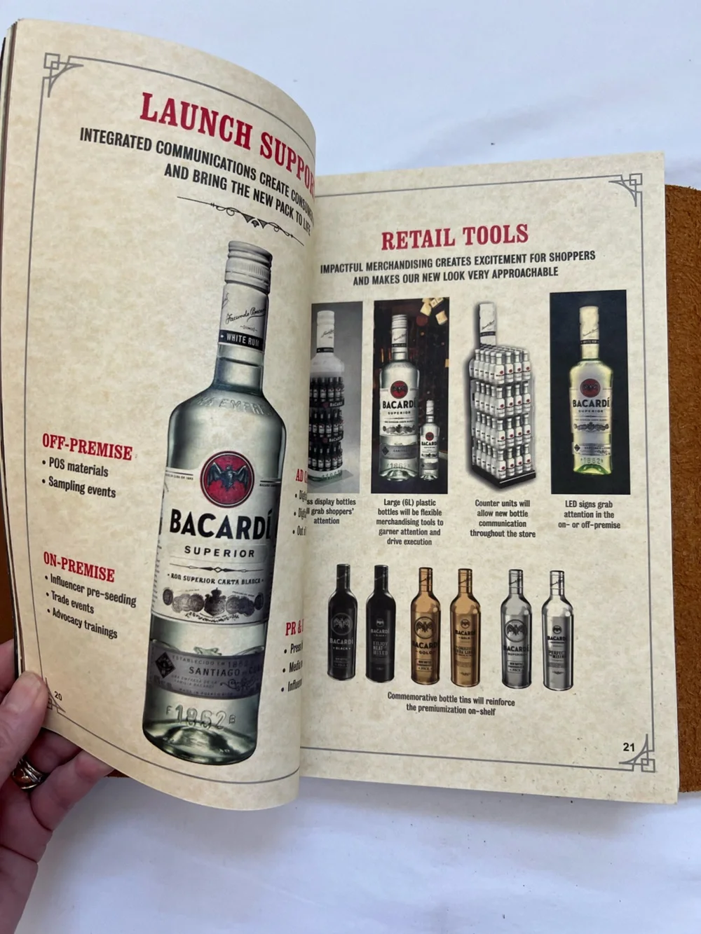 Bacardi Rum Journal Notebook Leather USB Drive Bottle and Pen Notes Promotional